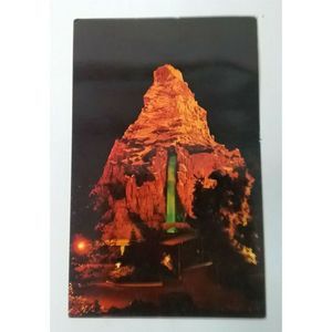 Amusement Disneyland Anaheim California Matterhorn At Night 1960s Unposted